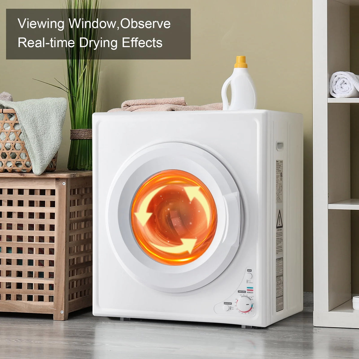 White 2.6 cu ft Portable Laundry Dryer L7078