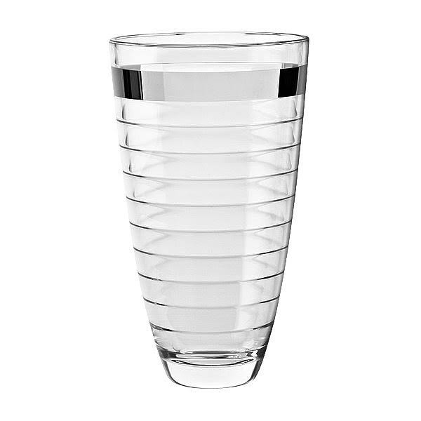 Glass Vase with Platinum Band O319248