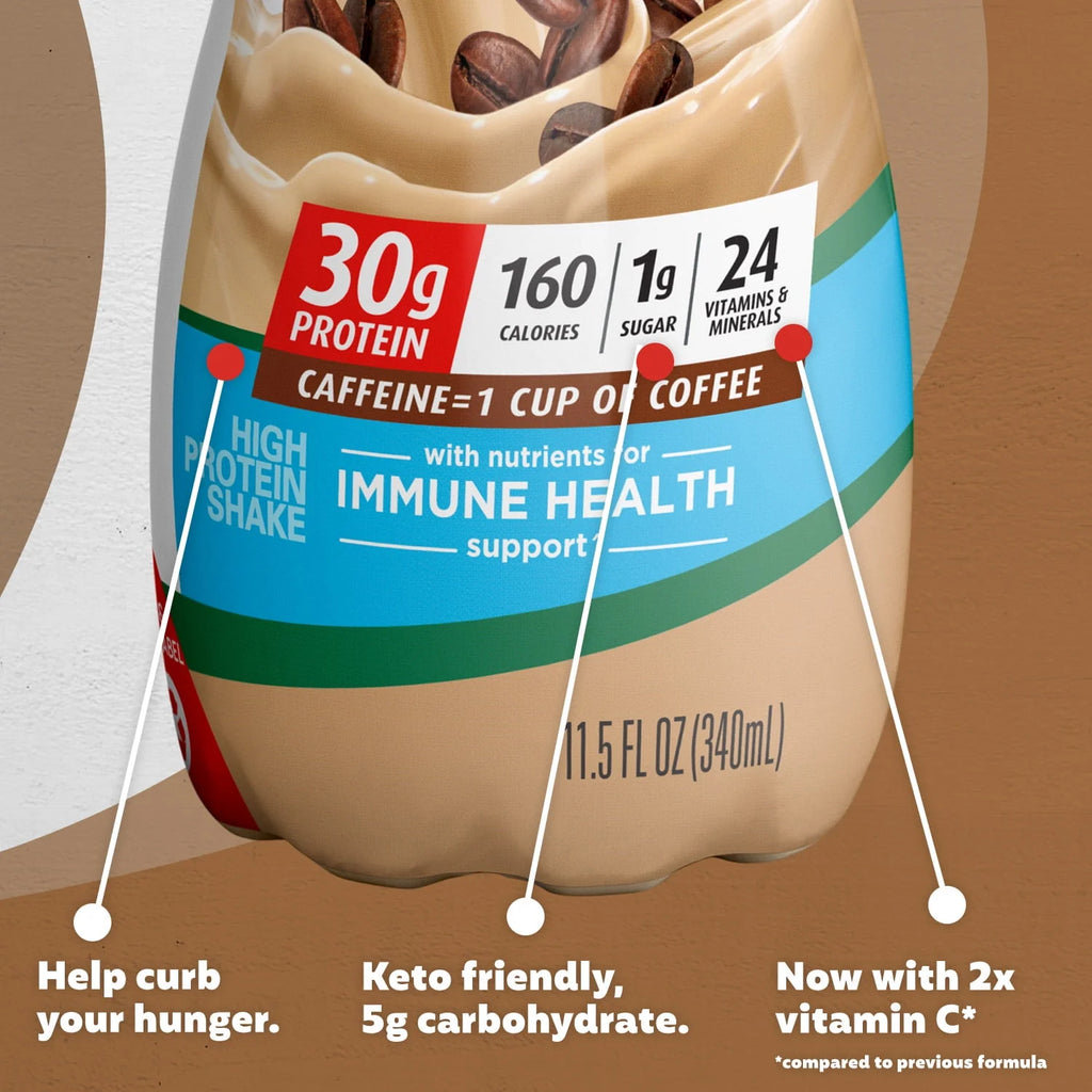 Cafe Latte Protein Shake 11.5 fl oz 12 Ct E501