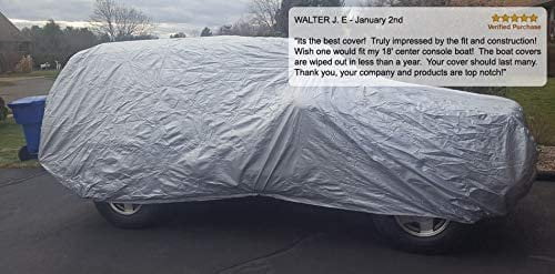 SUV Cover with Fleece Lining, Anti-Theft Cable Lock, Storage Bag & Wind Straps F960