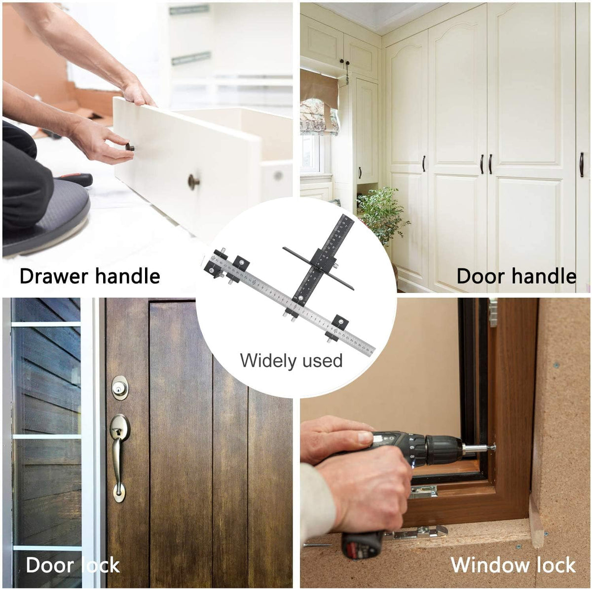 Adjustable Stainless Steel Cabinet Hardware Jig S91947