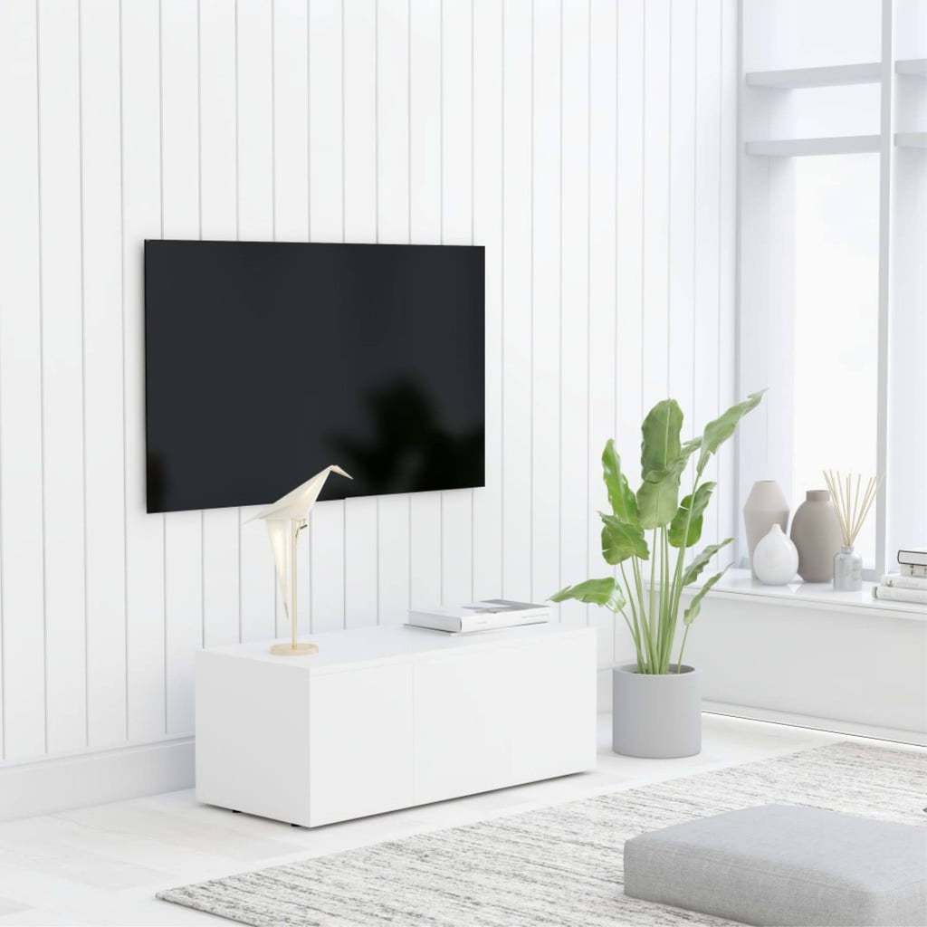 White Chipboard TV Cabinet B9370