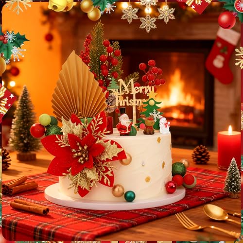 35 Piece Christmas Cake Topper Set W1436