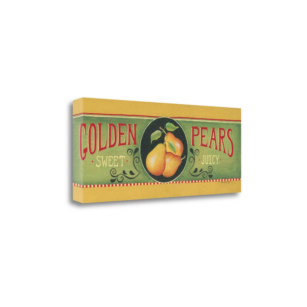 40 x 16 Golden Pears Gallery Wrap Canvas Art C20157