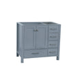Gray Wood Vanity Cabinet Only V294