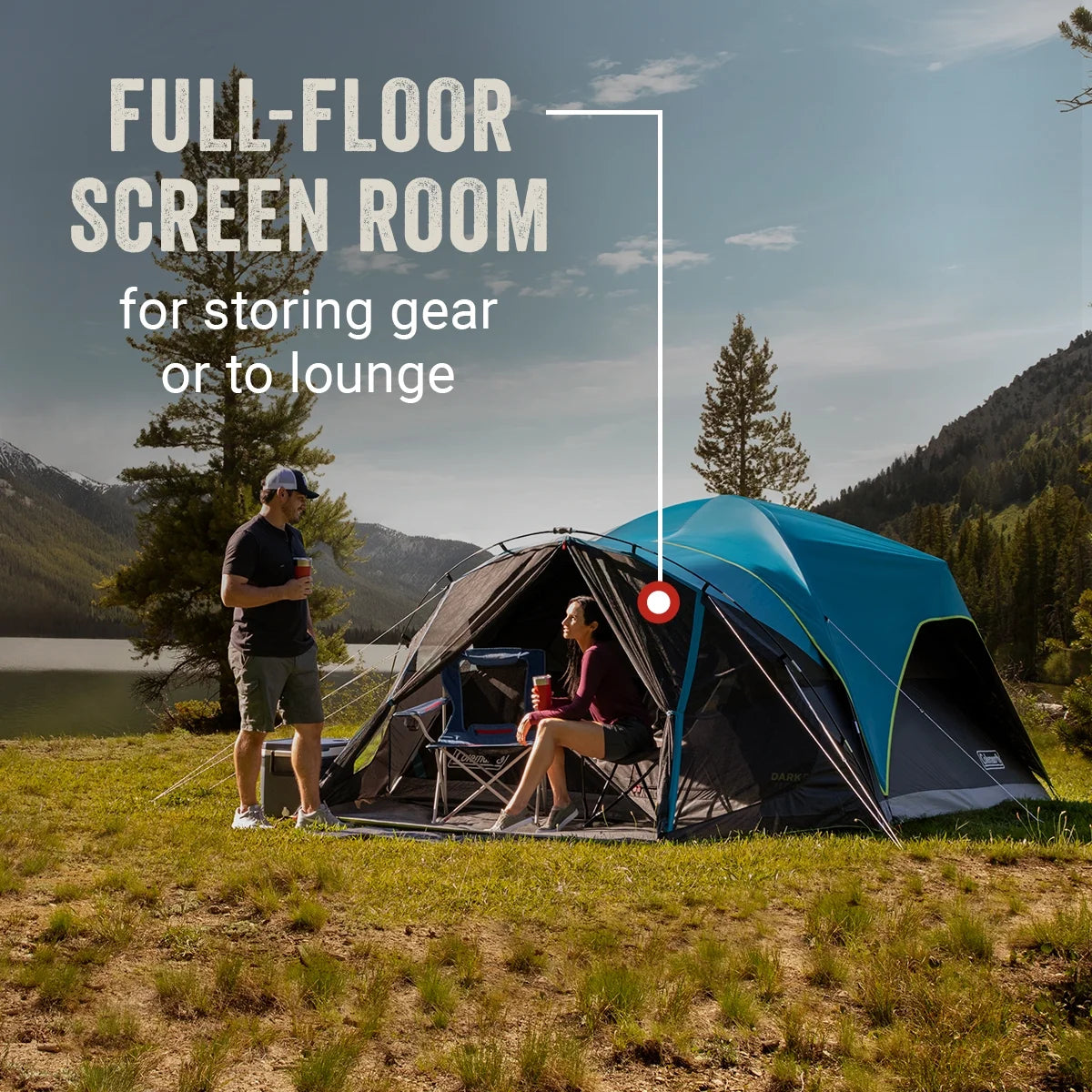 8-Person Dark Room Dome Tent W374