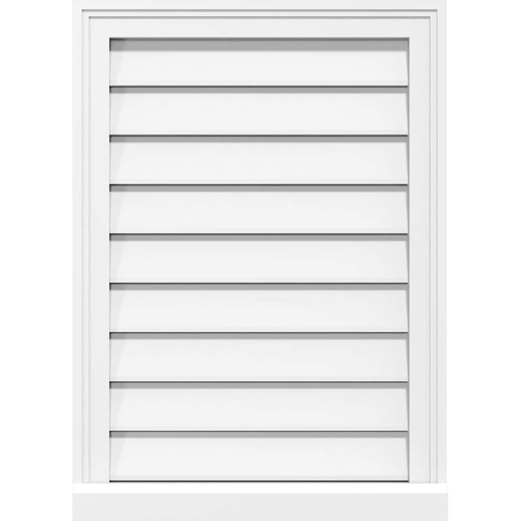 PVC Gable Vent with Brickmould I2548