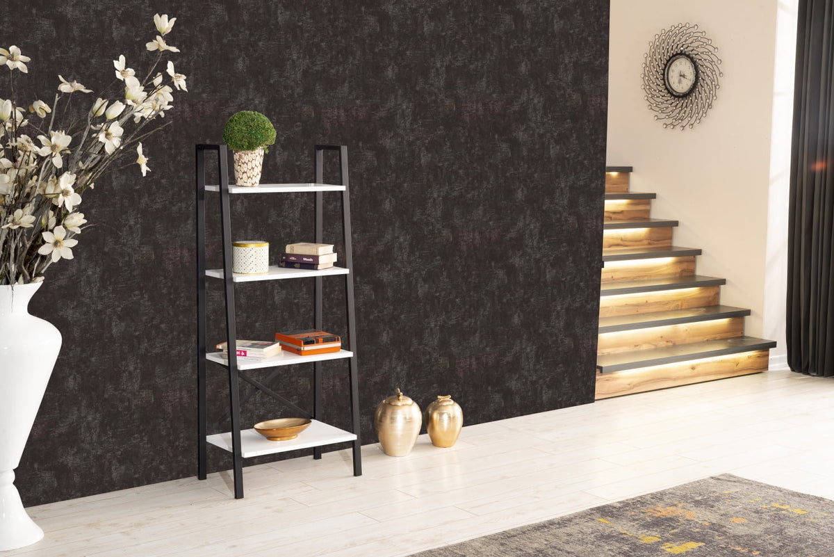 5 Tier White Metal Bookshelf O3283