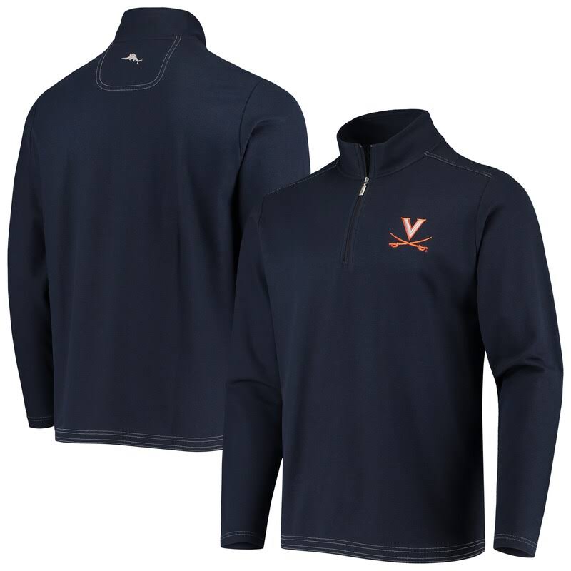 Navy Quarter-Zip Jacket Size: Medium Z50684
