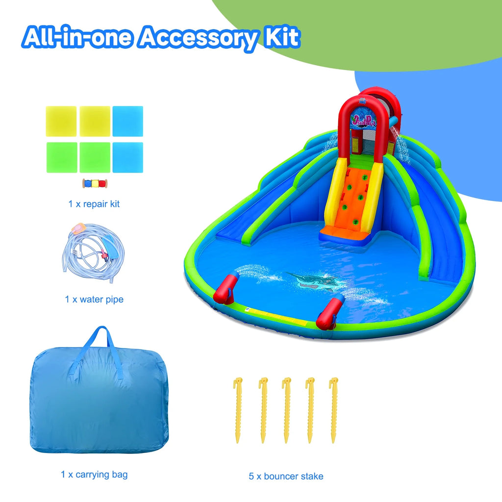 Inflatable Waterslide Bounce House with Handrail S995961