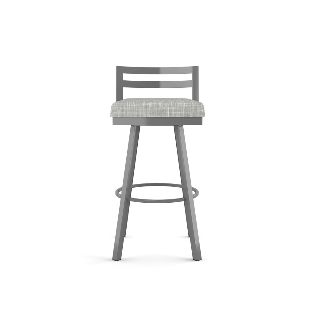 Black Faux Leather Swivel Counter Stool Z611976