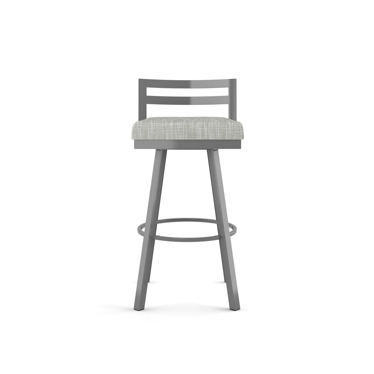 Black Faux Leather Swivel Counter Stool Z611976