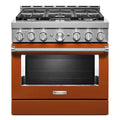5.1 cu. ft. Smart Gas Range with Self-Cleaning and True Convection in Scorched Orange K31092