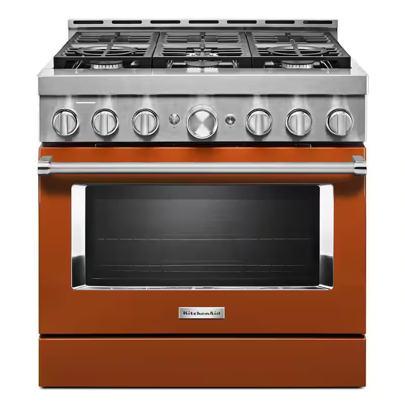 5.1 cu. ft. Smart Gas Range with Self-Cleaning and True Convection in Scorched Orange K31092