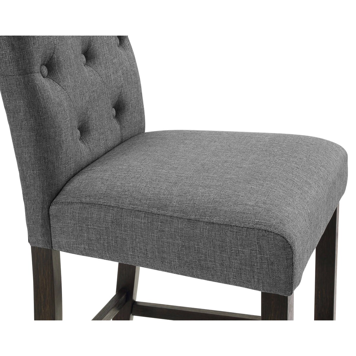 Solid Wood Tufted Barstool, Set of 2 H65257