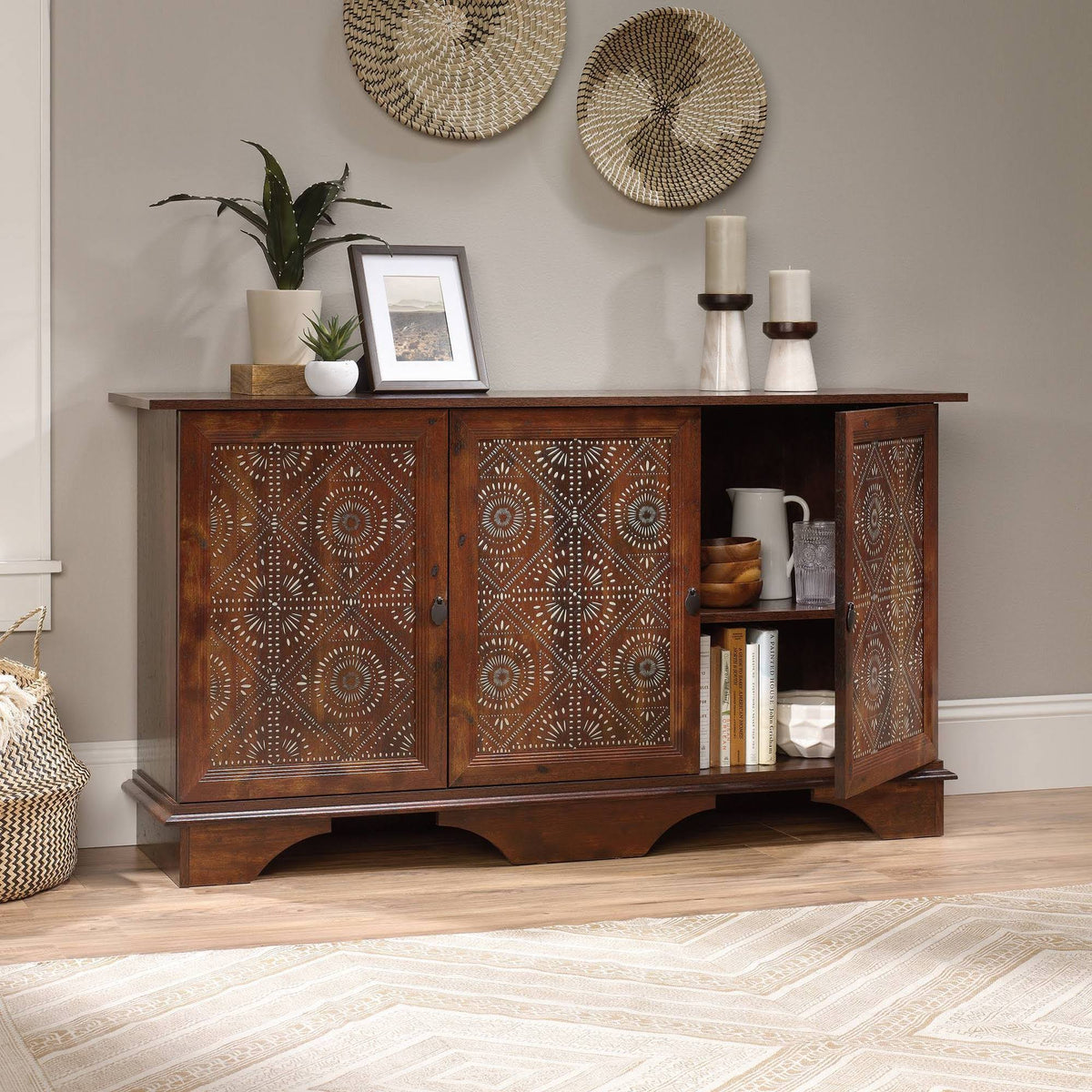 Curado Cherry Storage Cabinet I435786