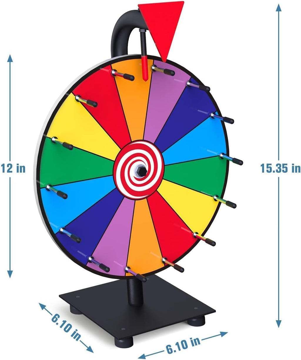 14 Slot Heavy Duty Spinning Prize Wheel with Base I44297