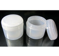 24 Cosmetic Jars Double Wall Plastic Containers with Dome Cap S945