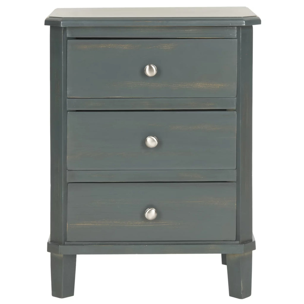 End Table With Storage Drawers Dark Teal E97003