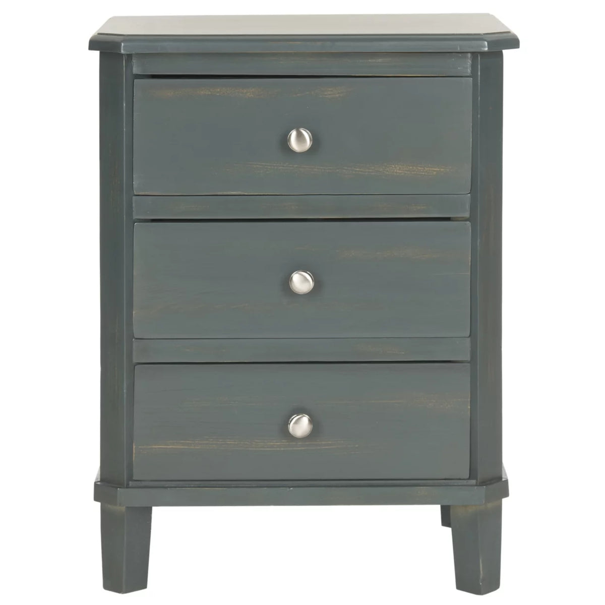 End Table With Storage Drawers Dark Teal E97003
