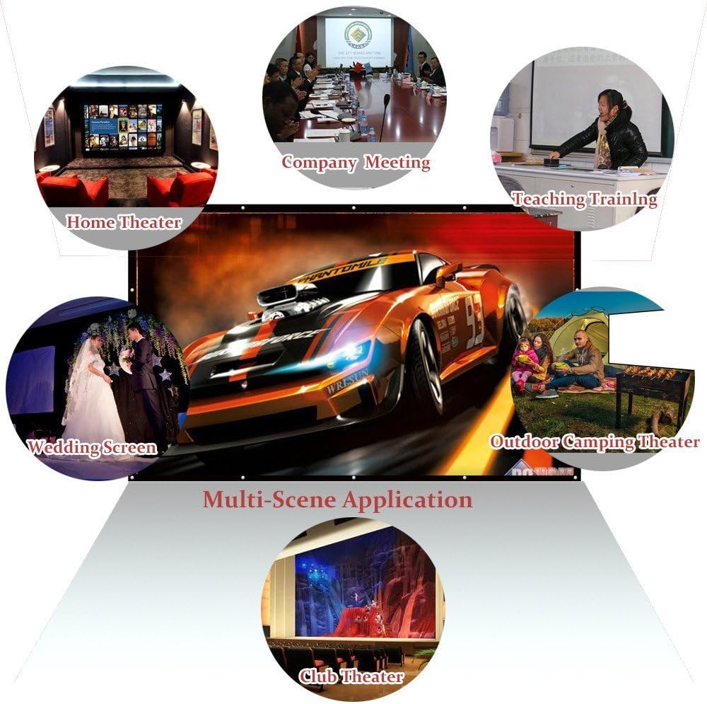180 Inch 16:9 Portable Projector Screen E771