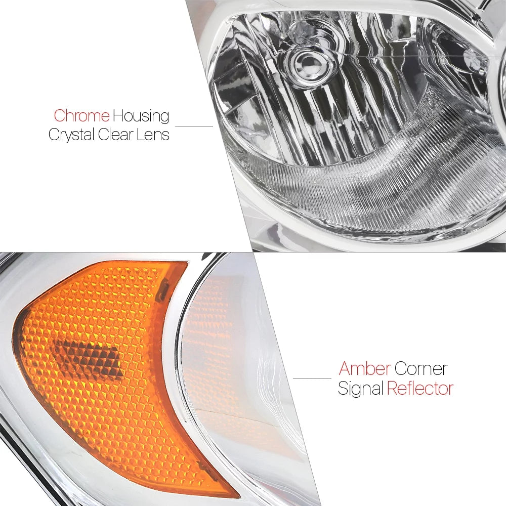 Chrome Headlight Assembly for Chevy Impala S6308