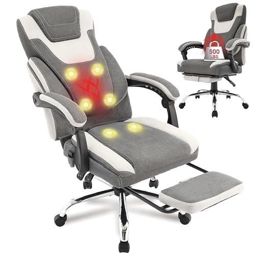 Bluewhite Massage Office Chair with Footrest X75965