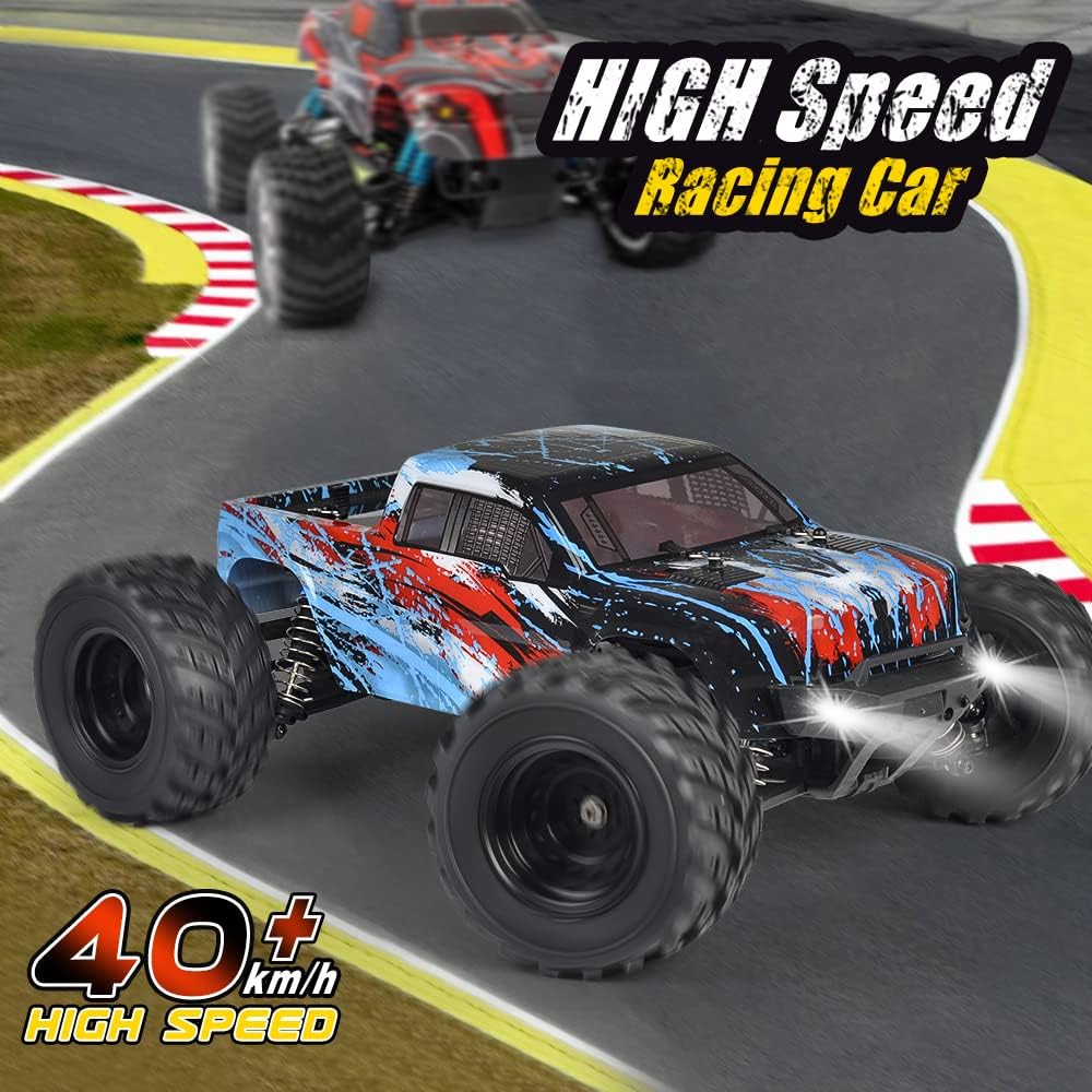 1/12 Scale Remote Control Car 2 Batteries 40+ km/h Off Road 4x4 Monster Truck O91253