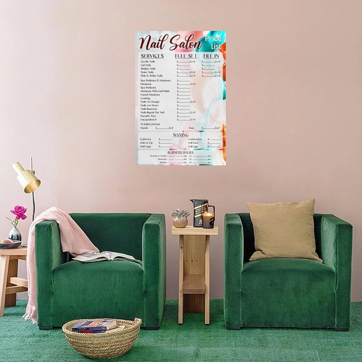 Canvas Poster Price List Art Poster N658125