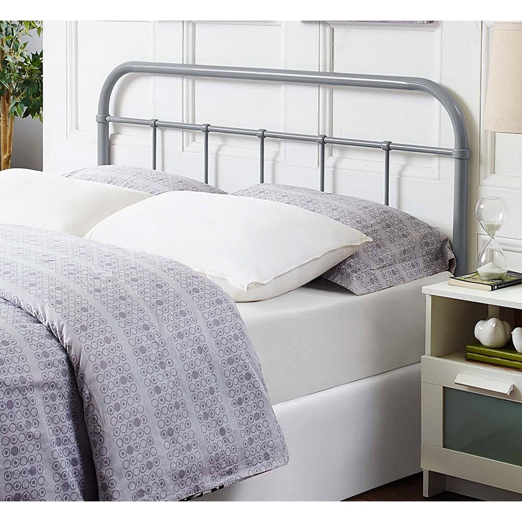 Grey Full Size Metal Headboard X943685