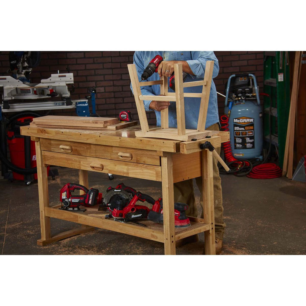 60 in. 3-Drawer Hardwood Workbench F530