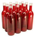 750ml Glass Bordeaux Wine Bottle Case of 12 S406