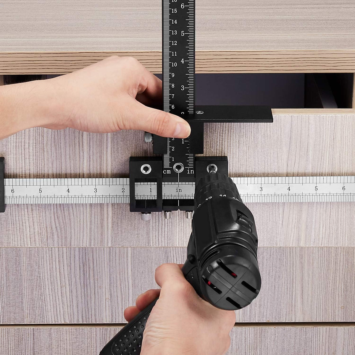 Adjustable Stainless Steel Cabinet Hardware Jig S91947