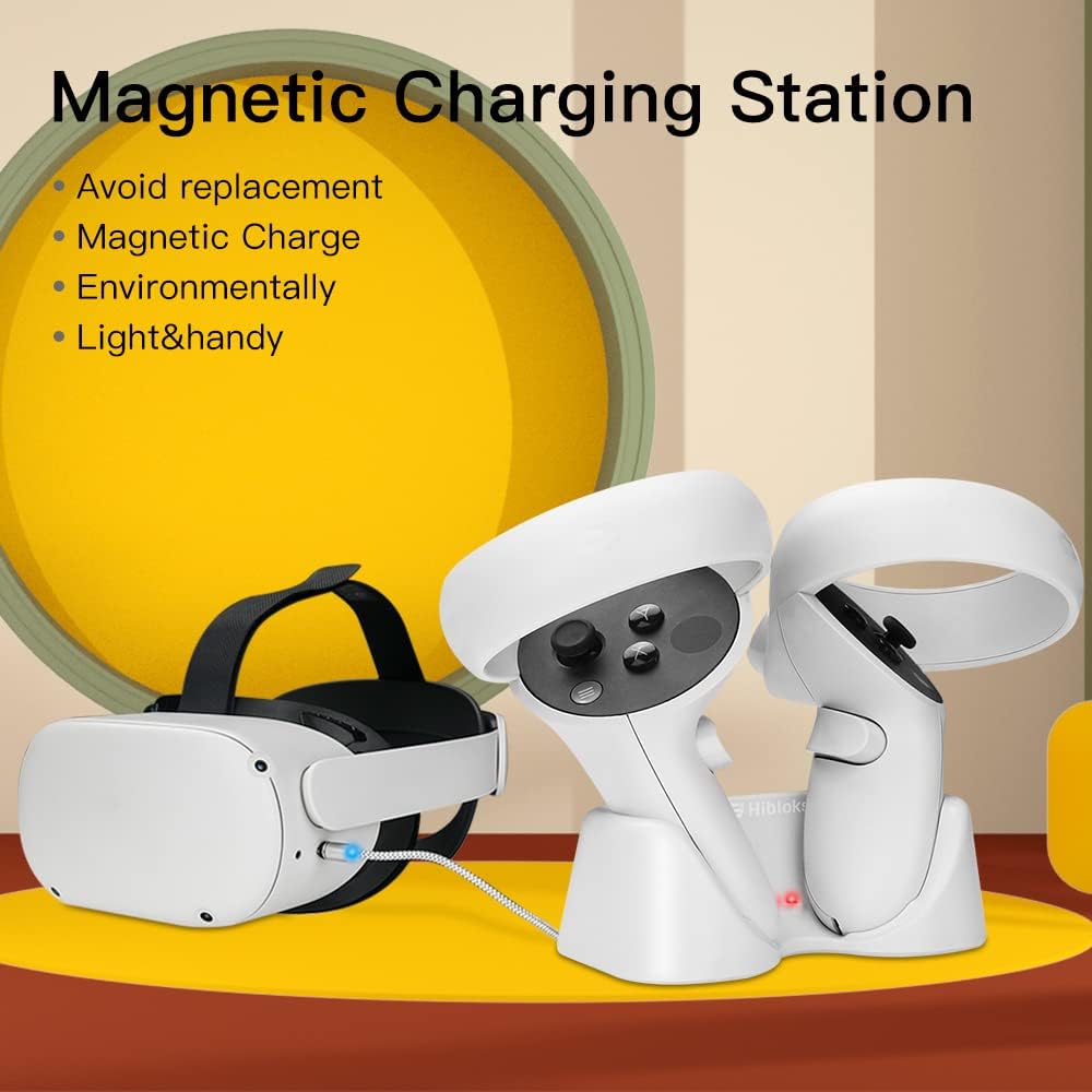 Magnetic Charging Station Set for Oculus Quest 2 Controllers, Pack of 2 Z6246
