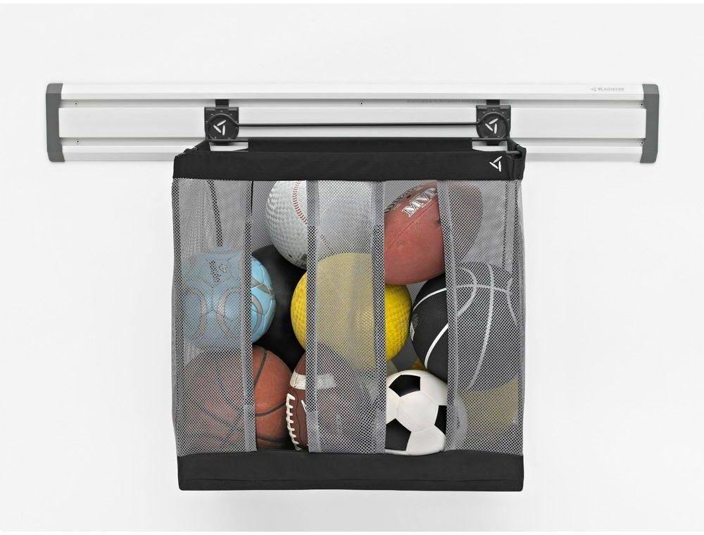 Ball Caddy Garage Storage Bin Tote Mesh Basket F30617