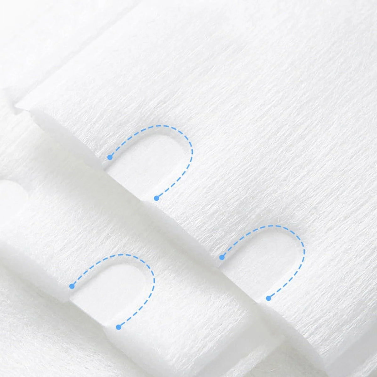 Lint-Free Square Cotton Pads 1080 PCS T7889