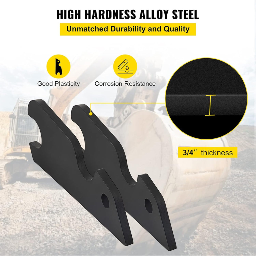3/4 Thickness Steel Bucket Ears 2pcs L13957