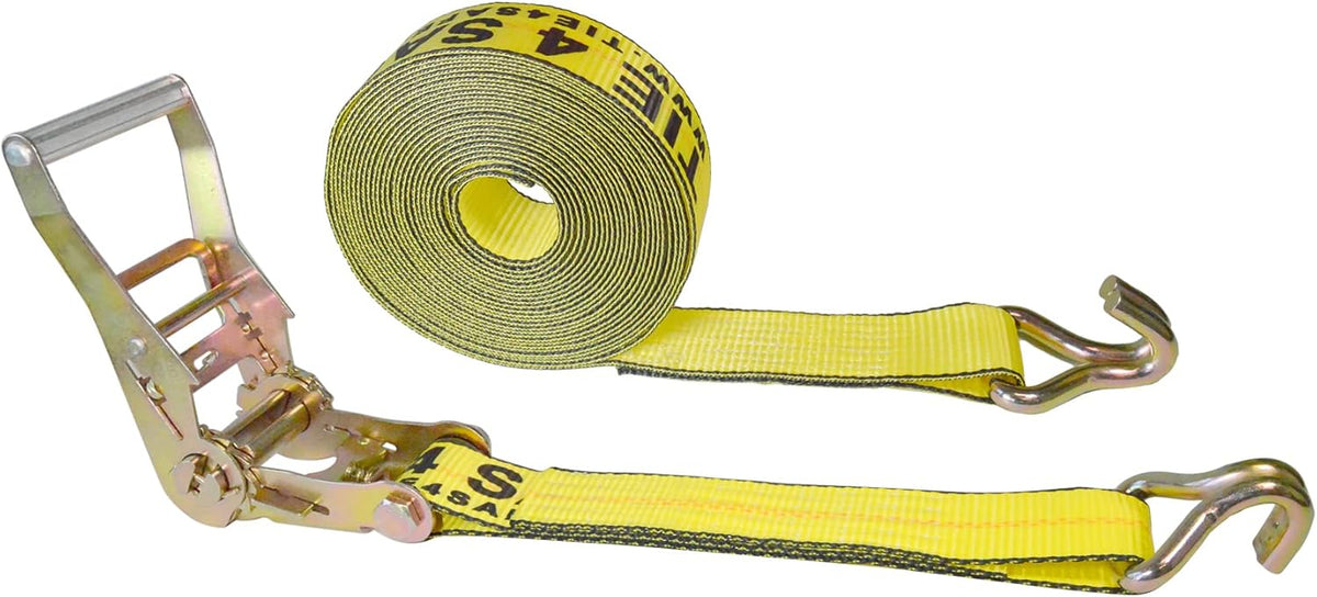 2” x 30’ Double Wire J Hook Ratchet Straps 8 Pack O60938