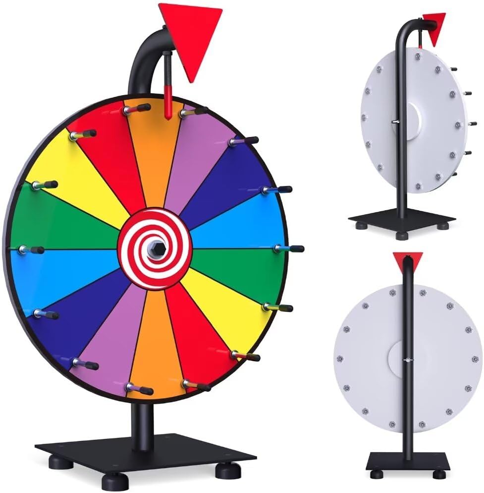 14 Slot Heavy Duty Spinning Prize Wheel with Base I44297