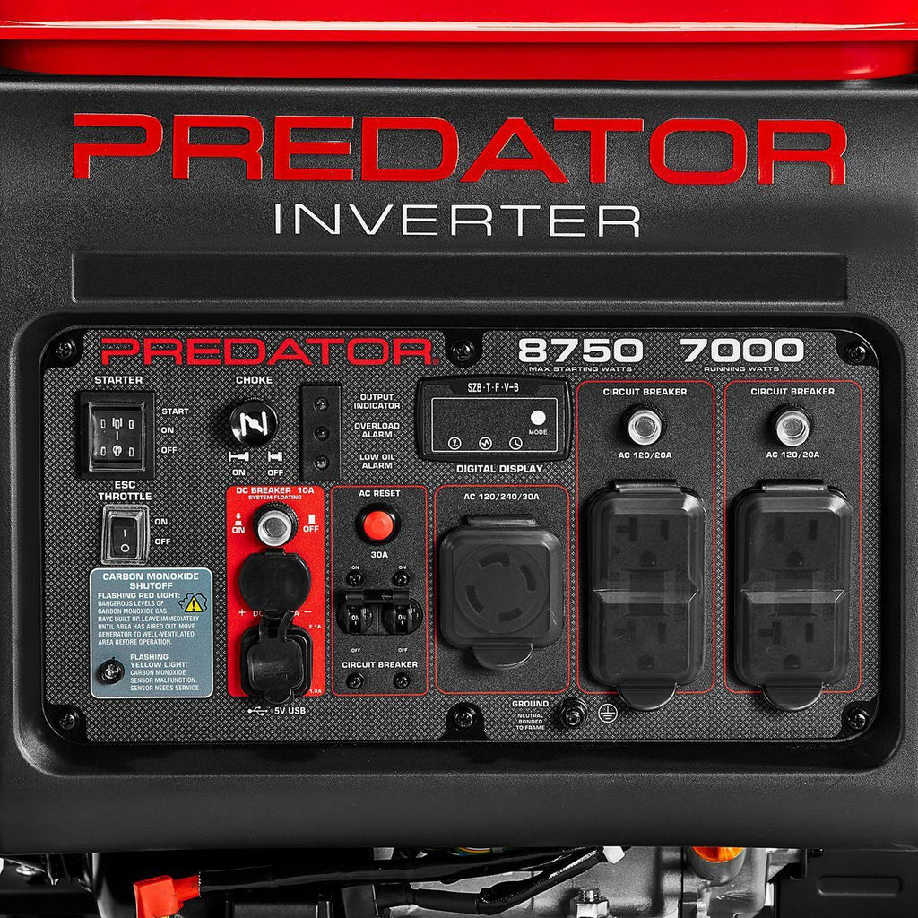 8750 Watt Open-Frame Inverter Generator R2690