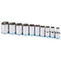 1/4 in. Drive Metric Chrome Socket Set, 10-Piece L2607
