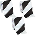 Black/White Striped Vinyl Safety Tape 4x22 x 36 Yard Roll (3 Roll/Case) T115307