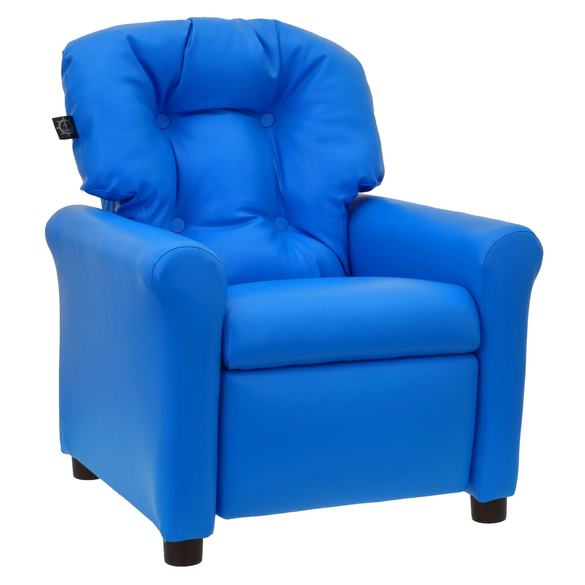 Kids Recliner Chair Polyester Linen Retro Orange E90821