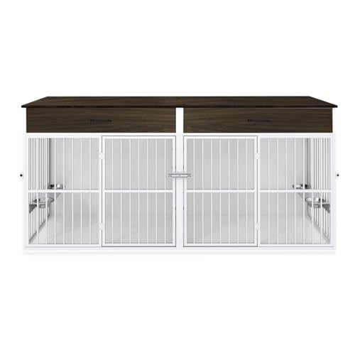 Brown Wooden Dog Crate Furniture W227