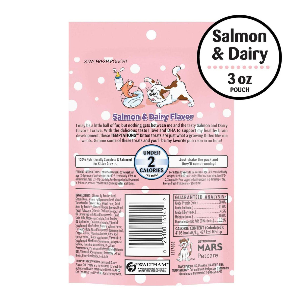 Crunchy and Soft Kitten Treats Dairy Flavor O79636
