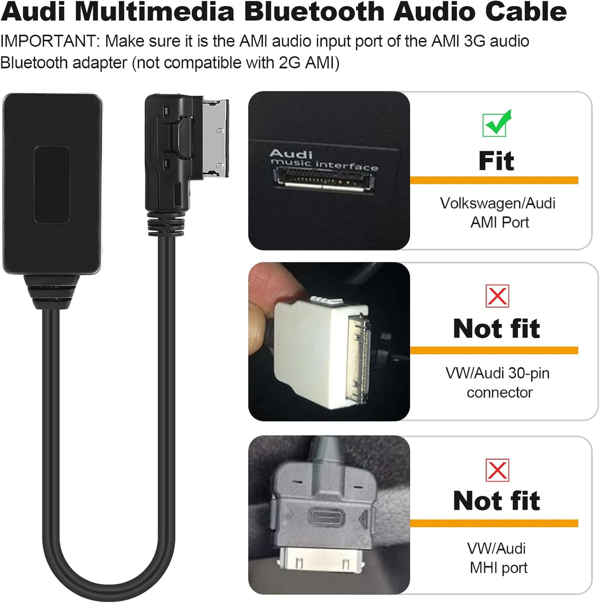 Bluetooth 5.0 Audio Adapter for AMI Port K4081