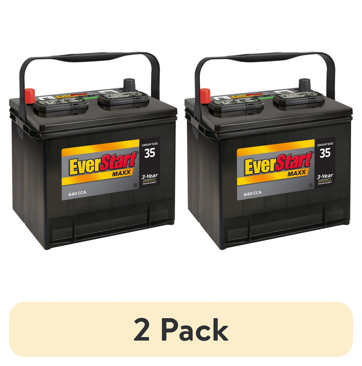 Lead Acid Automotive Battery Group Size 35 12 Volt 640 CCA X667972