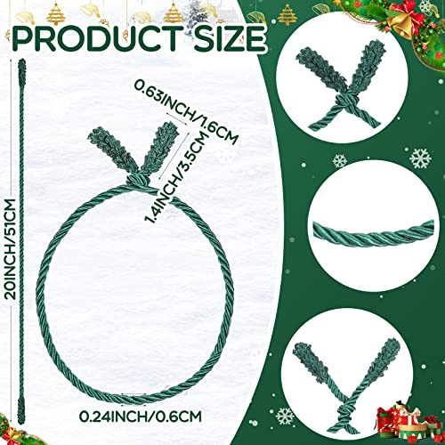 16 Pcs 20 Inches Green Christmas Garland Twist Ties C5753