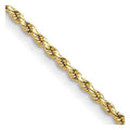 10 Karat Yellow Gold 2mm Diamond-cut Rope Chain O687594