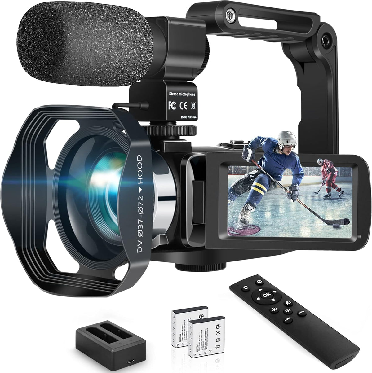 4K 60fps Video Camera Camcorder with 18x Zoom X192